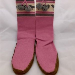 VS Pink Slipper Boots